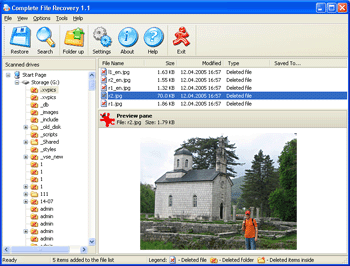 Computer file recovery Screenshot 2